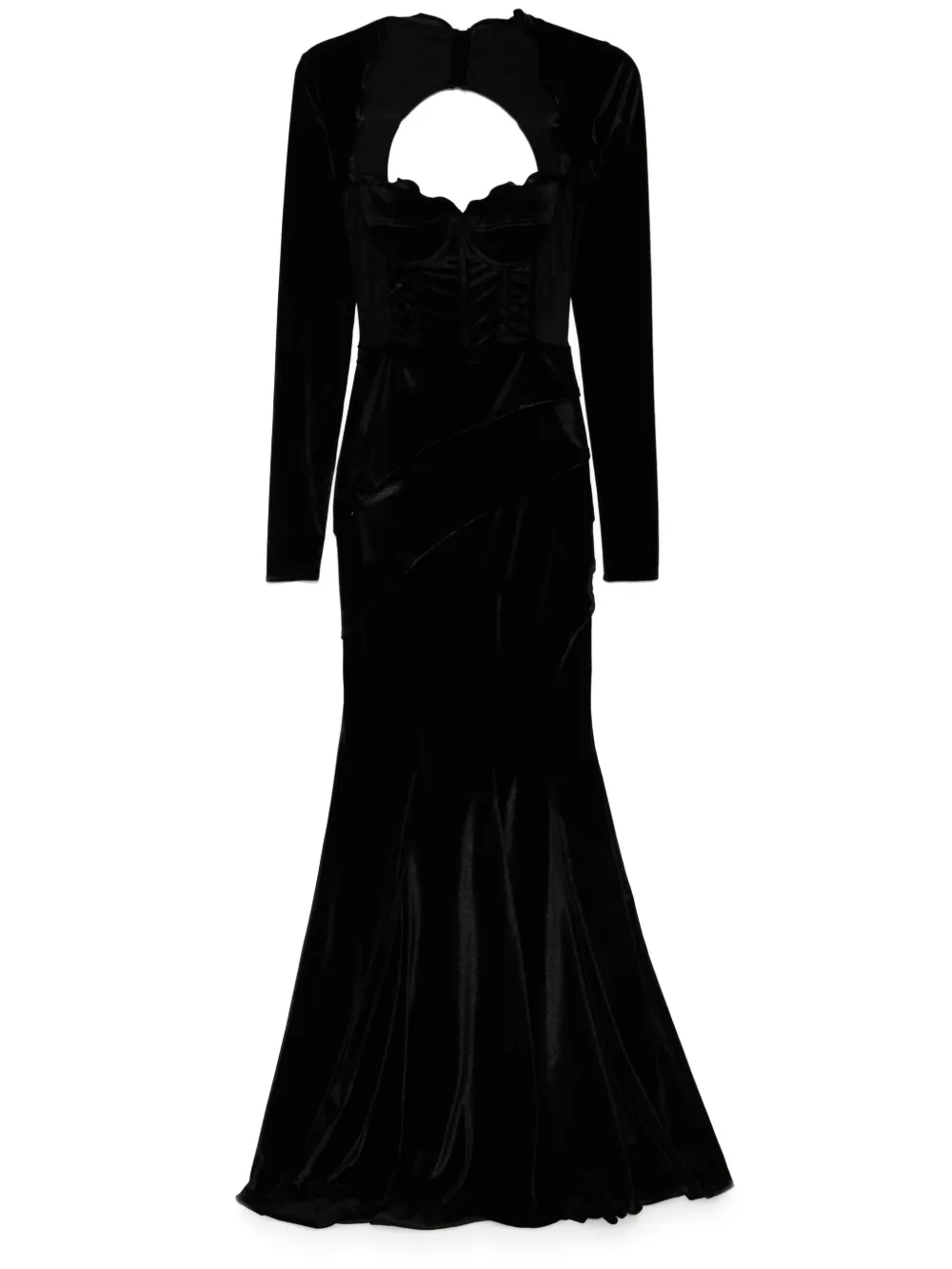 Бархатное платье Zeena Zaki, черный 
Бархатное платье Zeena Zaki, черный