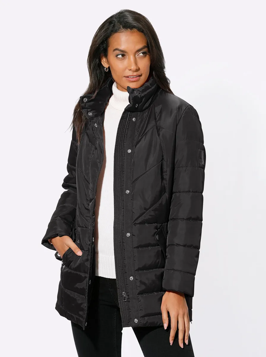 Повседневного образа: стеганая куртка, без капюшона Casual Looks, черный
Повседневного образа: стеганая куртка, без капюшона Casual Looks, черный