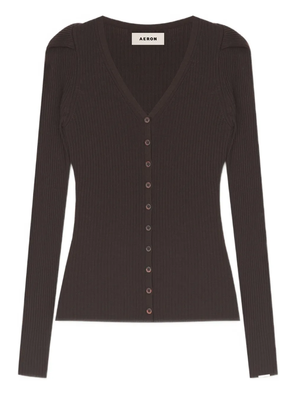 Кардиган на пуговицах с V-образным вырезом Aeron, коричневый
Кардиган на пуговицах с V-образным вырезом Aeron, коричневый