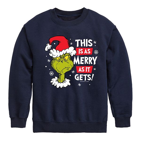 Детская толстовка Dr Seuss The Merry As It Gets Grinch, Navy
Детская толстовка Dr Seuss The Merry As It Gets Grinch, Navy
