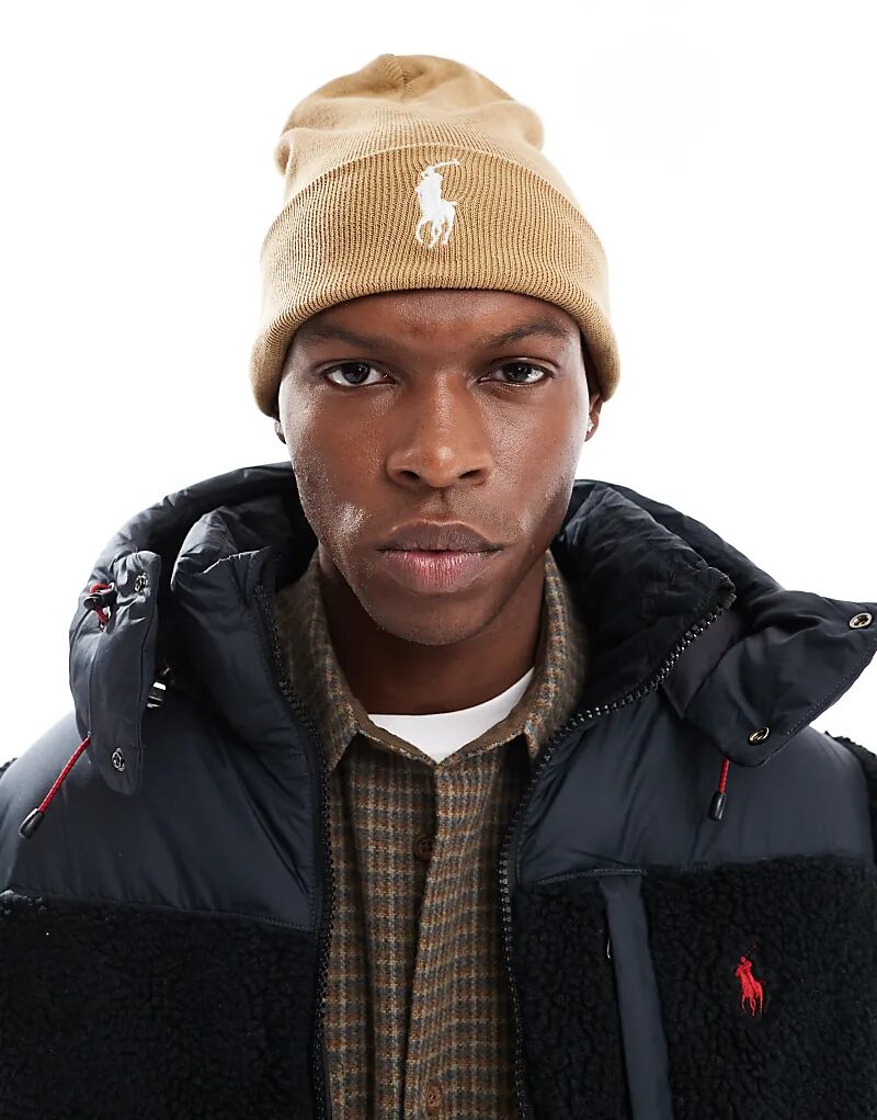 Polo Ralph Lauren – Хлопковая трикотажная шапка светло-коричневого цвета с логотипом бренда
Polo Ralph Lauren – Хлопковая трикотажная шапка светло-коричневого цвета с логотипом бренда