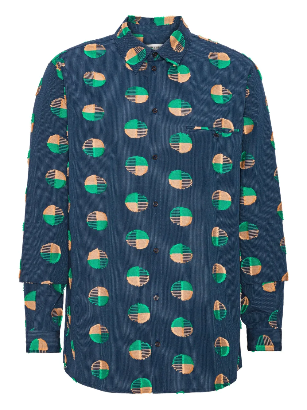 Рубашка с бахромой Henrik Vibskov, синий
Рубашка с бахромой Henrik Vibskov, синий