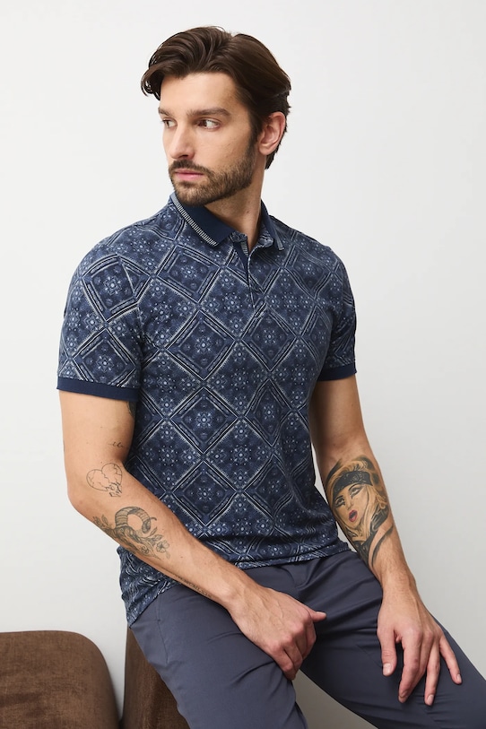 Хлопковое поло Medicine, темно-синий
Хлопковое поло Medicine, темно-синий