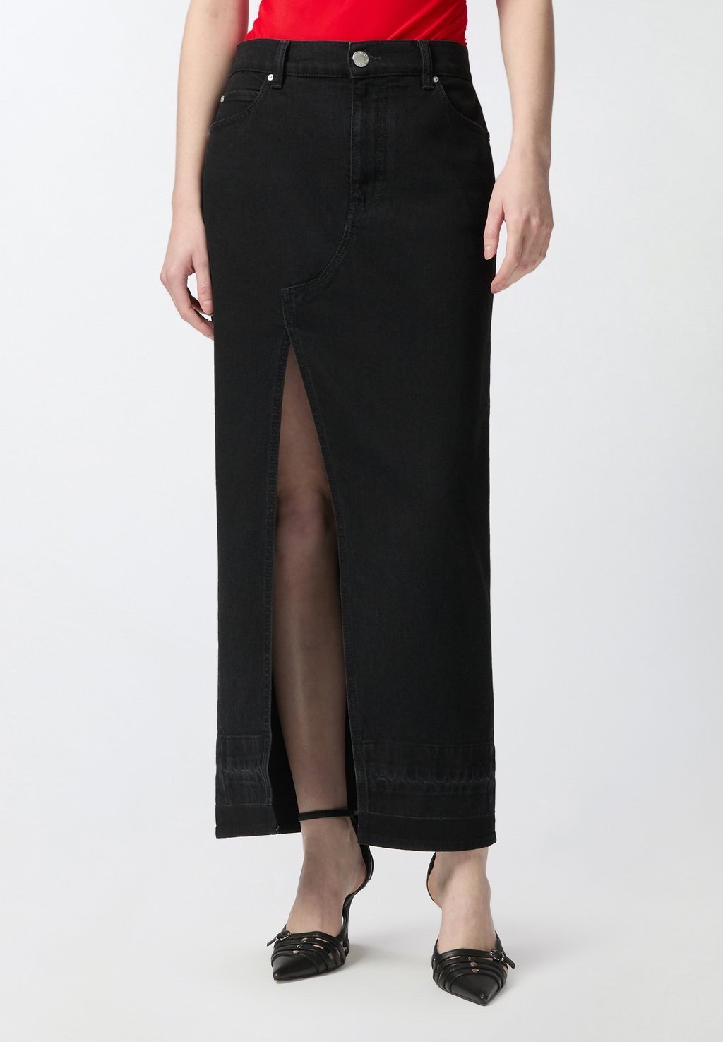 Юбка с запахом Gonna lunga Pinko, черный
Юбка с запахом Gonna lunga Pinko, черный