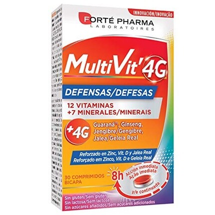 Мультивит 4G Дефенсас 30 таблеток, Forte Pharma
Мультивит 4G Дефенсас 30 таблеток, Forte Pharma