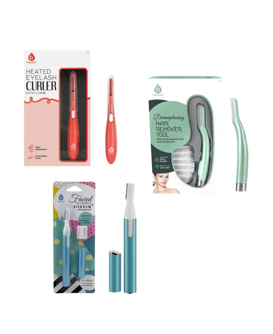 Набор Beauty Precision Bundle - многофункциональный триммер для волос, нагреваемая щипцы для завивки ресниц и инструмент для удаления волос методом дермапланинга PURSONIC, зеленый
Набор Beauty Precision Bundle - многофункциональный триммер для волос, нагреваемая щипцы для завивки ресниц и инструмент для удаления волос методом дермапланинга PURSONIC, зеленый