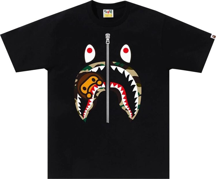Футболка BAPE 1st Camo Milo Shark 'Black/Yellow', черный
Футболка BAPE 1st Camo Milo Shark 'Black/Yellow', черный