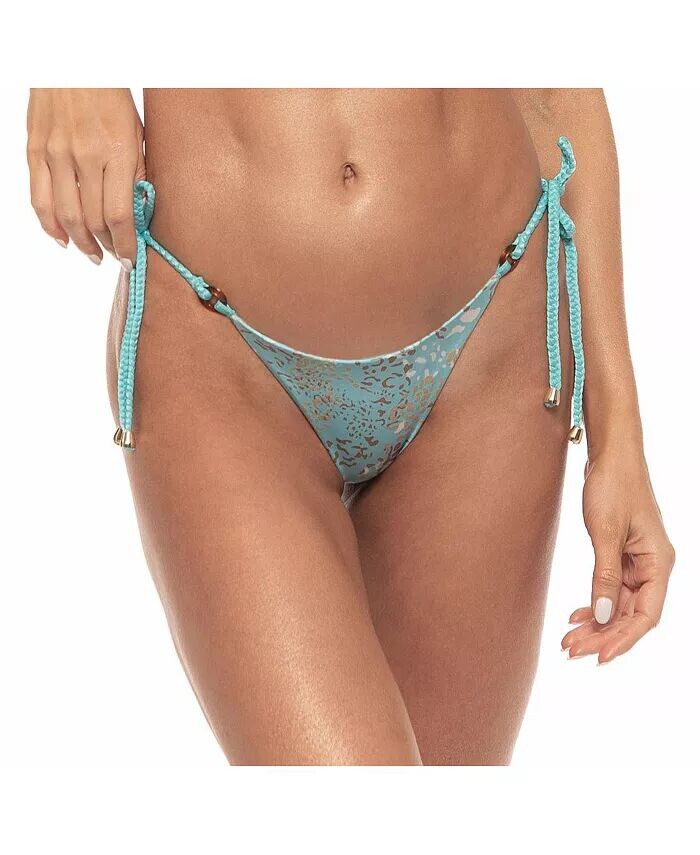 Женские двусторонние плетеные плавки бикини с завязками по бокам Guria Beachwear, синий
Женские двусторонние плетеные плавки бикини с завязками по бокам Guria Beachwear, синий
