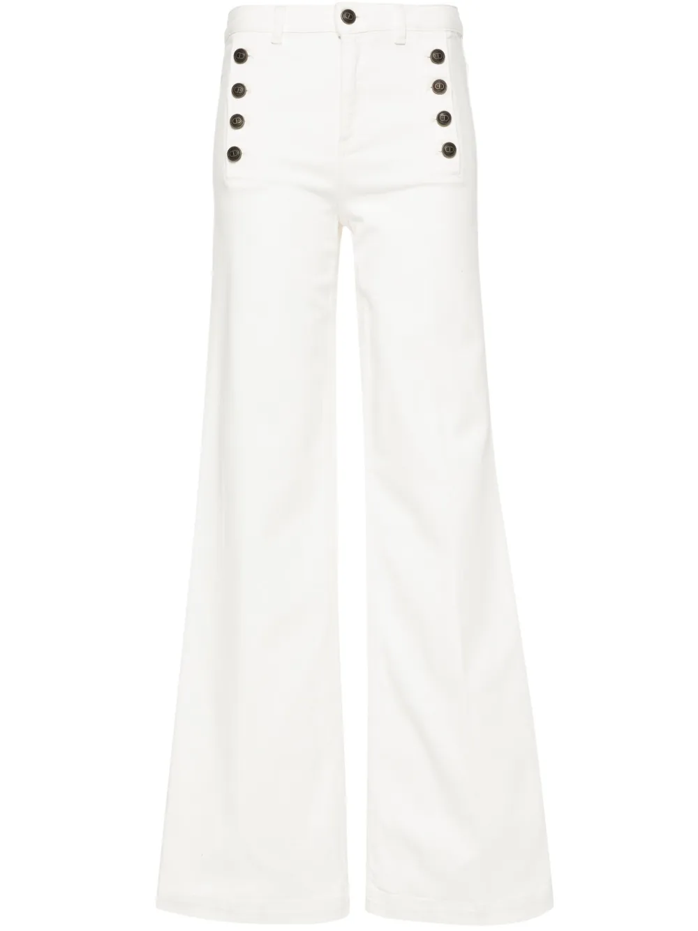 Расклешенные джинсы с завышенной талией TWINSET, белый
Расклешенные джинсы с завышенной талией TWINSET, белый