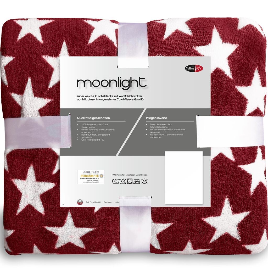 Мягкий плед Moonlight 150х200 серый полиэстер микрофибра 210г/м² CelinaTex, бордовый
Мягкий плед Moonlight 150х200 серый полиэстер микрофибра 210г/м² CelinaTex, бордовый