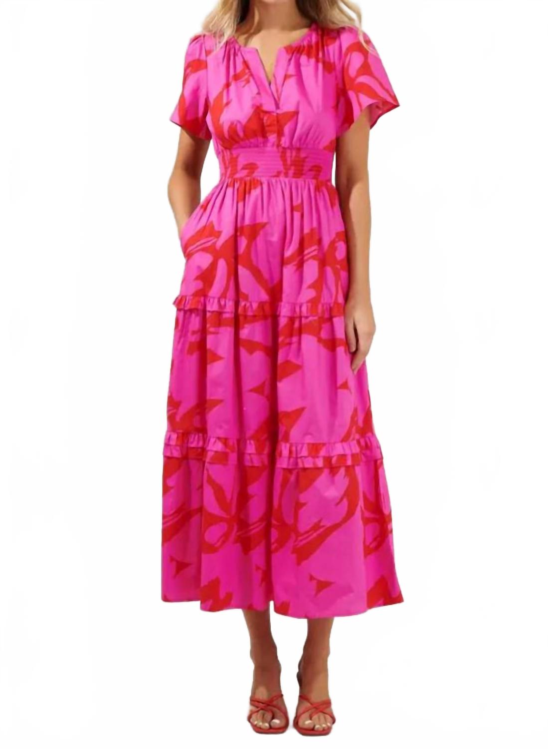 Джолин Палмер Поплин Ярусное Макси Платье В Фуксия Красный Мульти Mint
Джолин Палмер Поплин Ярусное Макси Платье В Фуксия Красный Мульти Mint