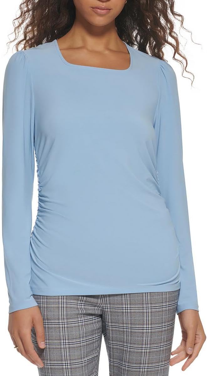 Женский топ с квадратным вырезом и сборками Tommy Hilfiger, Forever Blue
Женский топ с квадратным вырезом и сборками Tommy Hilfiger, Forever Blue