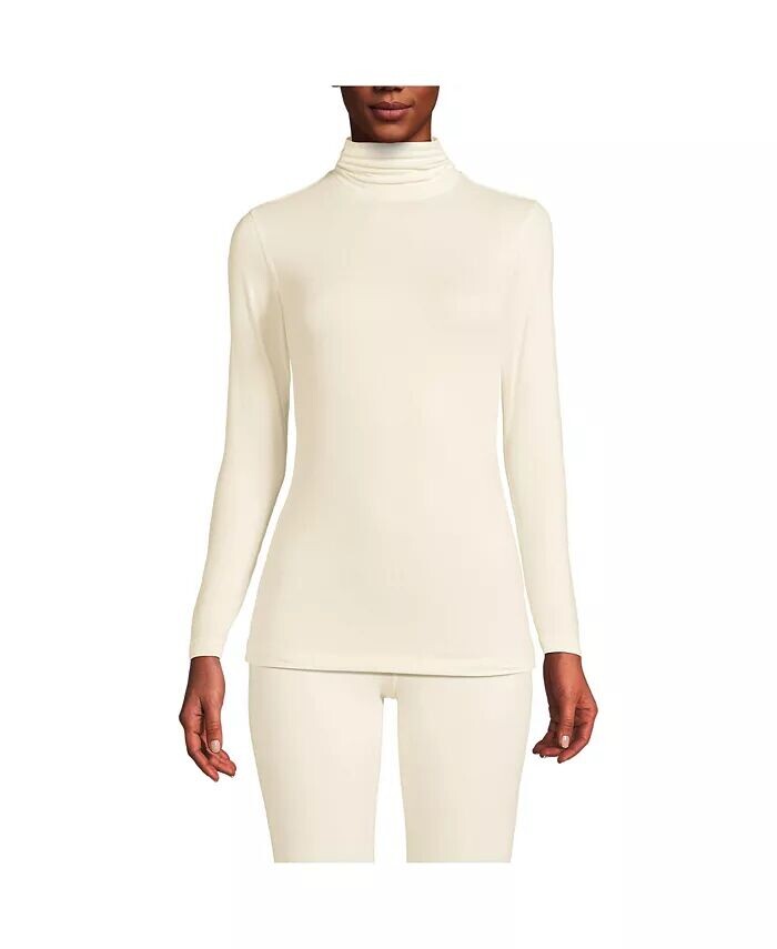 Женский базовый слой Cosy Thermaskin с водолазкой и воротником Lands' End, белый
Женский базовый слой Cosy Thermaskin с водолазкой и воротником Lands' End, белый