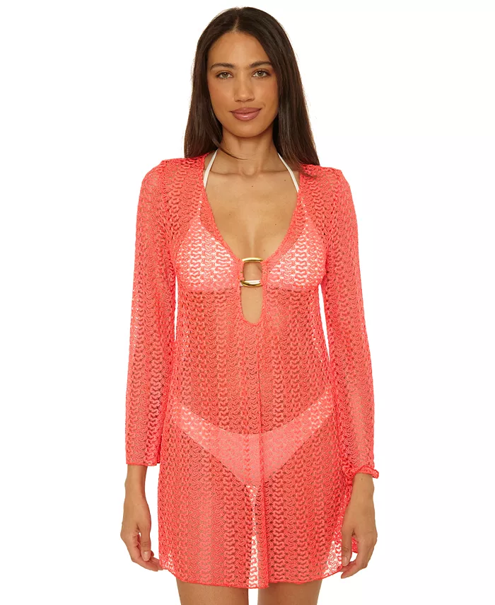 Женское вязаное крючком платье-накидка Becca, красный
Женское вязаное крючком платье-накидка Becca, красный