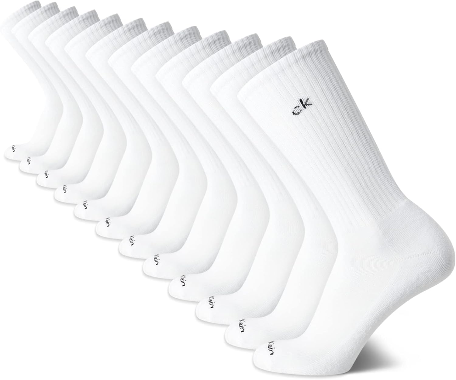 Мужские носки Calvin Klein Crew Socks - 12 пар дышащих спортивных носков с мягкой подкладкой для мужчин, для занятий спортом и бега, White
Мужские носки Calvin Klein Crew Socks - 12 пар дышащих спортивных носков с мягкой подкладкой для мужчин, для занятий спортом и бега, White