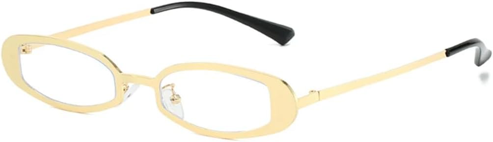 Ретро-солнцезащитные очки овальной формы из металла для женщин и мужчин, защита от УФ-излучения UV400, ретро-панк, прозрачная оправа (золотисто-прозрачная) TVTBBVV, Golden Clear
Ретро-солнцезащитные очки овальной формы из металла для женщин и мужчин, защита от УФ-излучения UV400, ретро-панк, прозрачная оправа (золотисто-прозрачная) TVTBBVV, Golden Clear