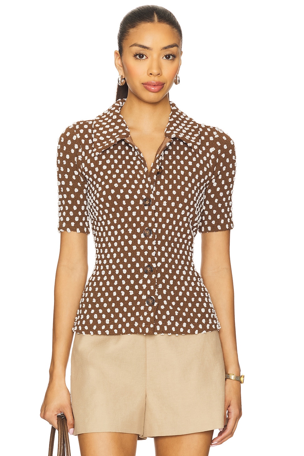 Топ "Тедди" Maude Club, brown & white 
Топ "Тедди" Maude Club, brown & white