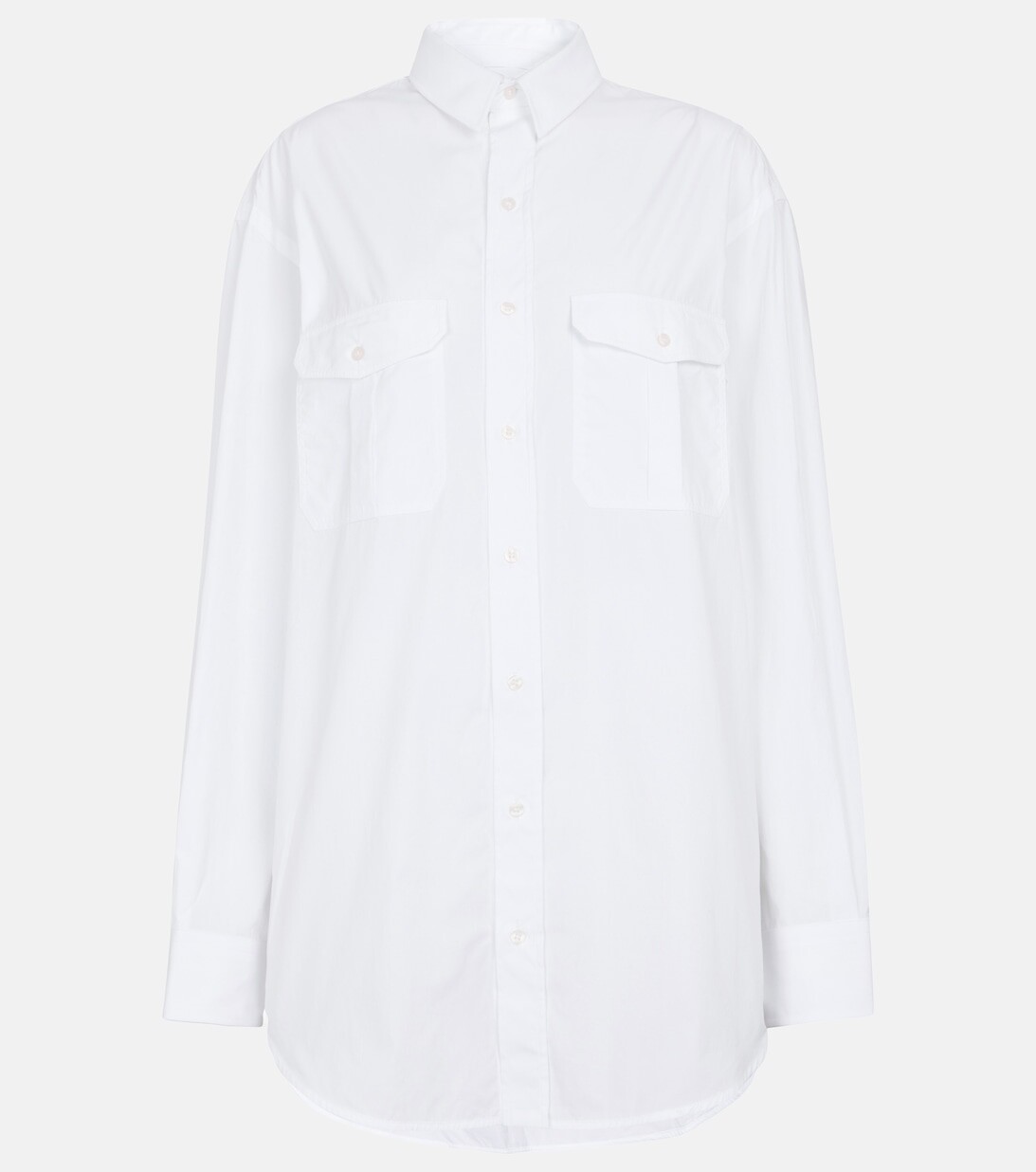 Платье-рубашка из хлопкового поплина WARDROBE.NYC, белый
Платье-рубашка из хлопкового поплина WARDROBE.NYC, белый
