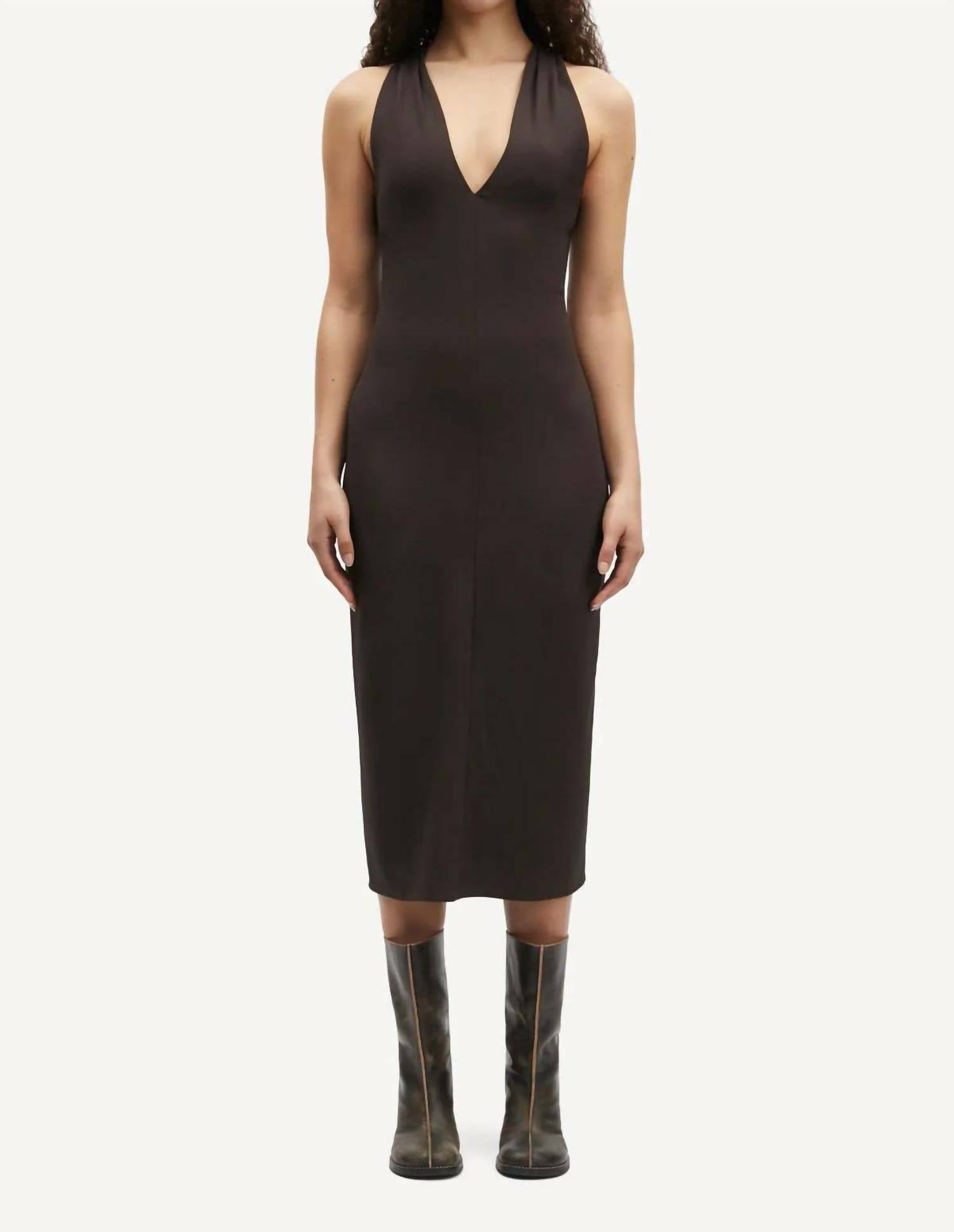 Платье Samandy в цвете шоколадный торт SAMSOE
Платье Samandy в цвете шоколадный торт SAMSOE