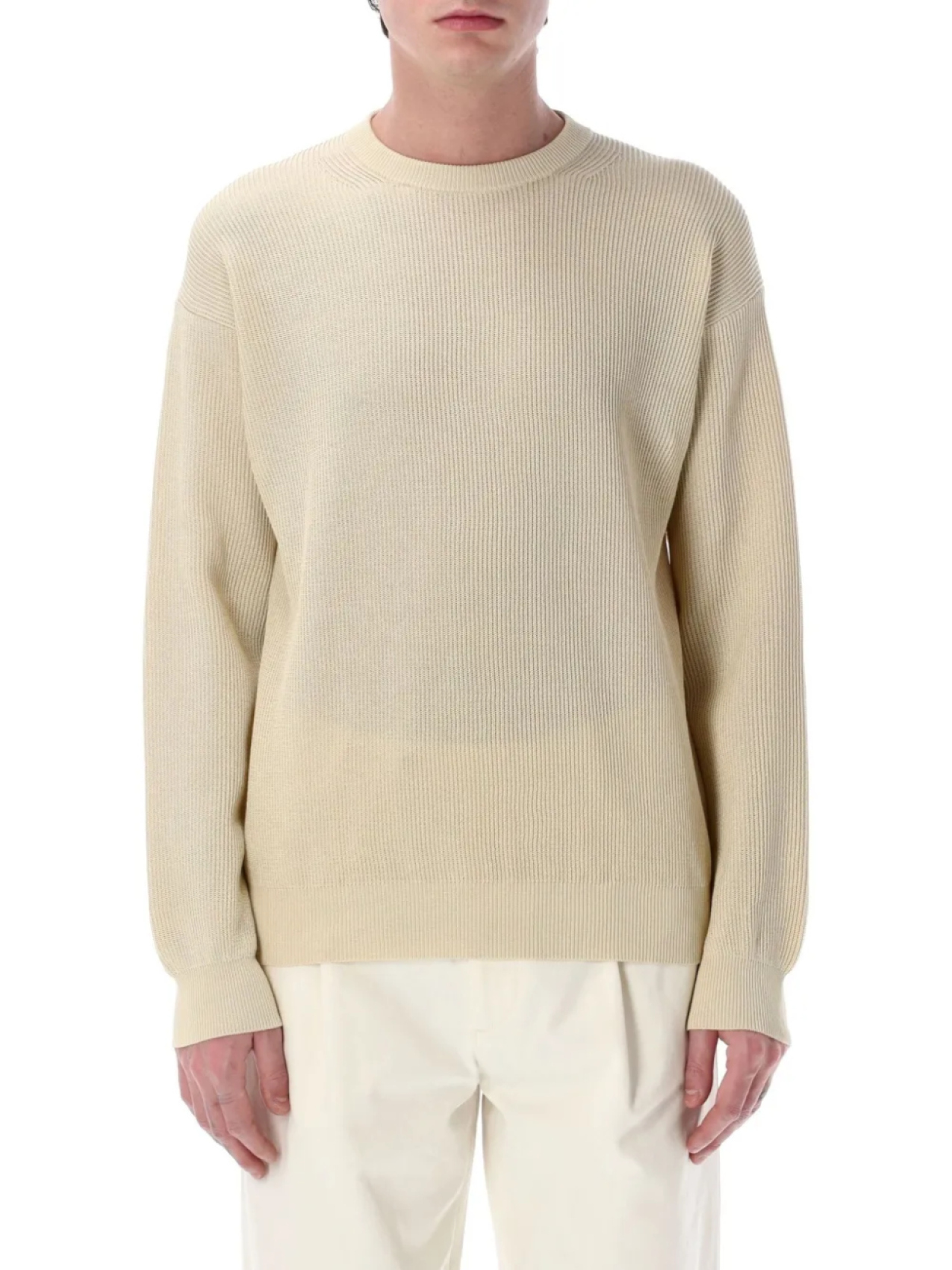 Ребристый свитер Auralee, нейтральный
Ребристый свитер Auralee, нейтральный