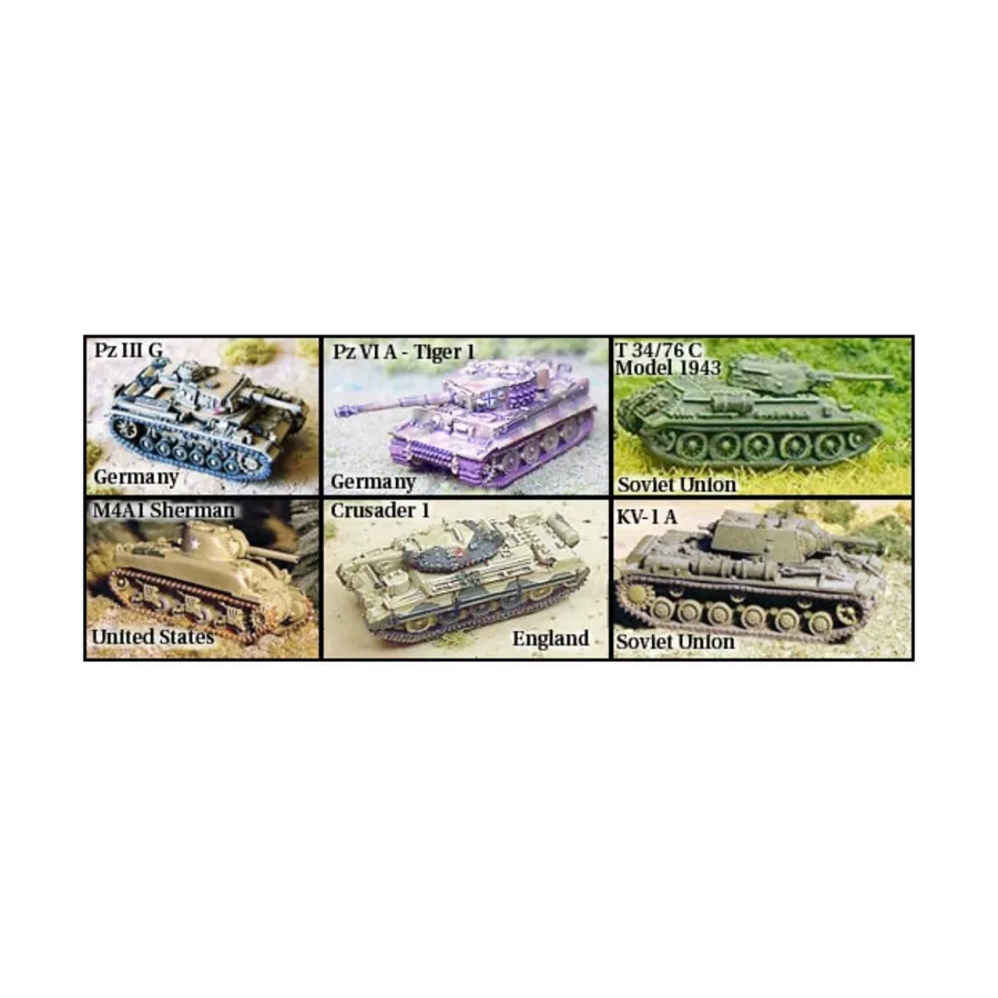 Основные боевые танки Второй мировой войны., WWII Micro Armour - Assorted (1:285)
Основные боевые танки Второй мировой войны., WWII Micro Armour - Assorted (1:285)