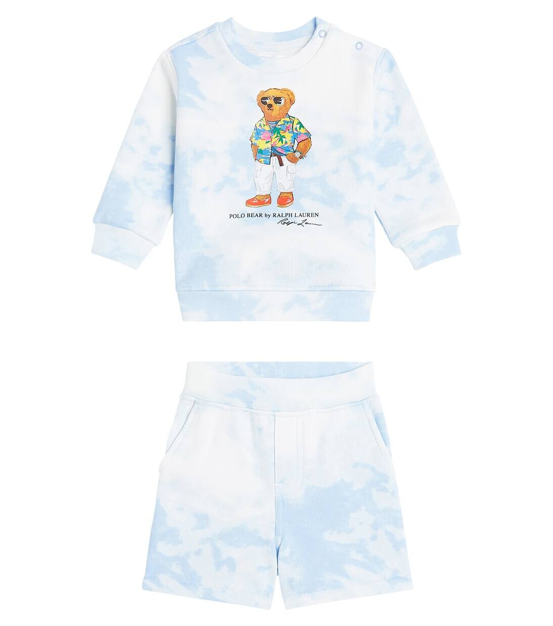 Комплект из толстовки и шорт Baby Polo Bear Polo Ralph Lauren Kids, цвет riviera blue cloud wash
Комплект из толстовки и шорт Baby Polo Bear Polo Ralph Lauren Kids, цвет riviera blue cloud wash