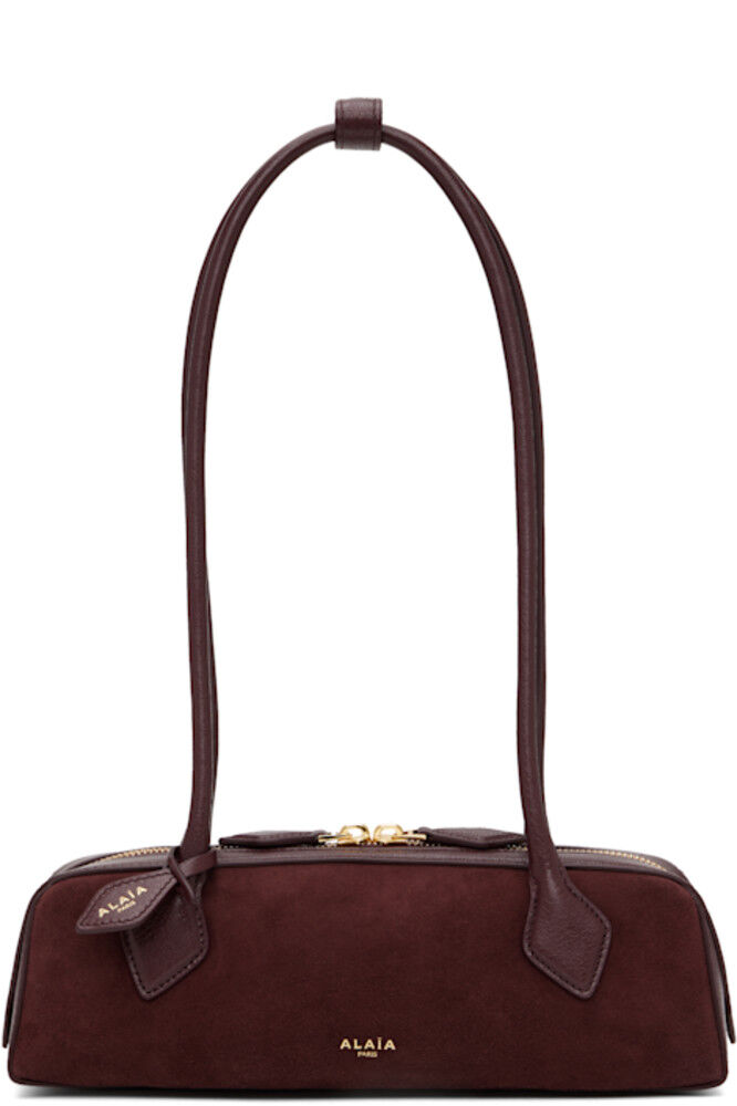 Маленькая биматериальная сумка «Le Teckel» бордового цвета ALAÏA
Маленькая биматериальная сумка «Le Teckel» бордового цвета ALAÏA