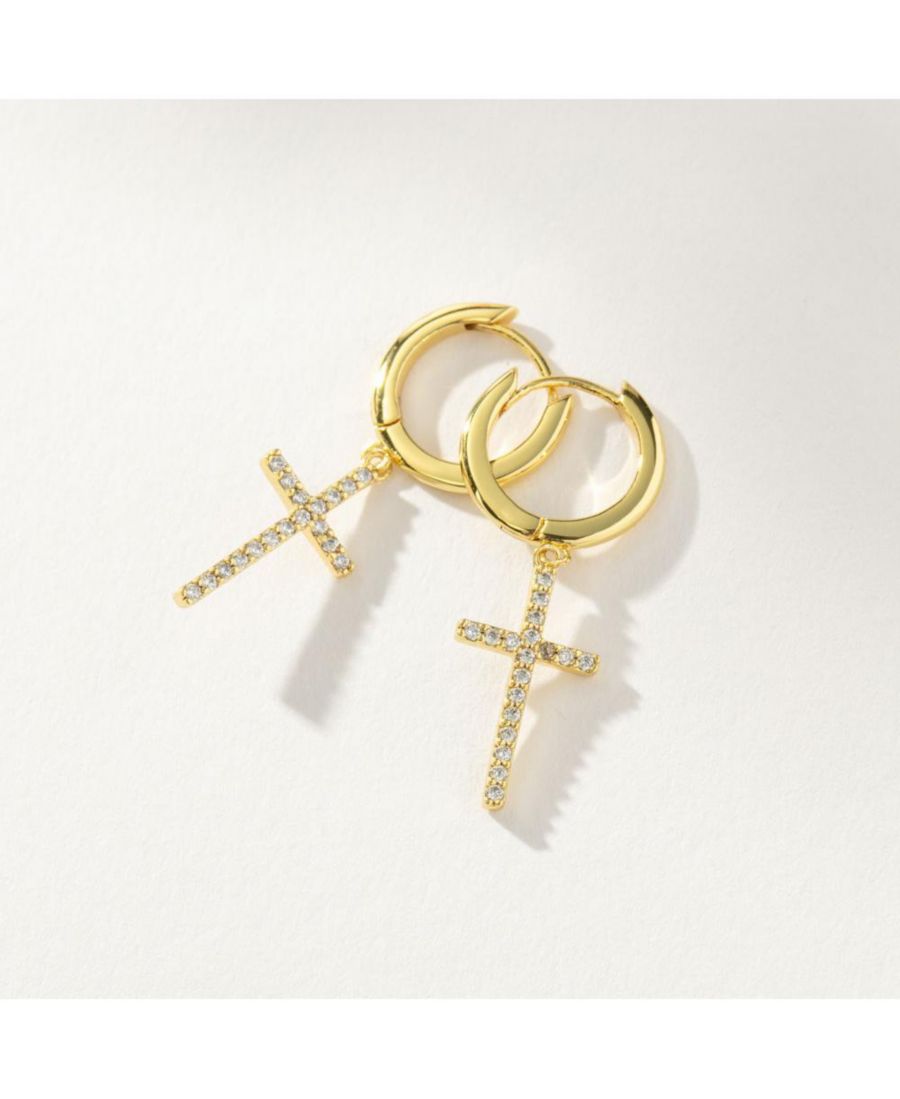 Серьги-кольца с крестом, покрытые 14-каратным золотом, 0,5 дюйма Uncommon James, Gold
Серьги-кольца с крестом, покрытые 14-каратным золотом, 0,5 дюйма Uncommon James, Gold