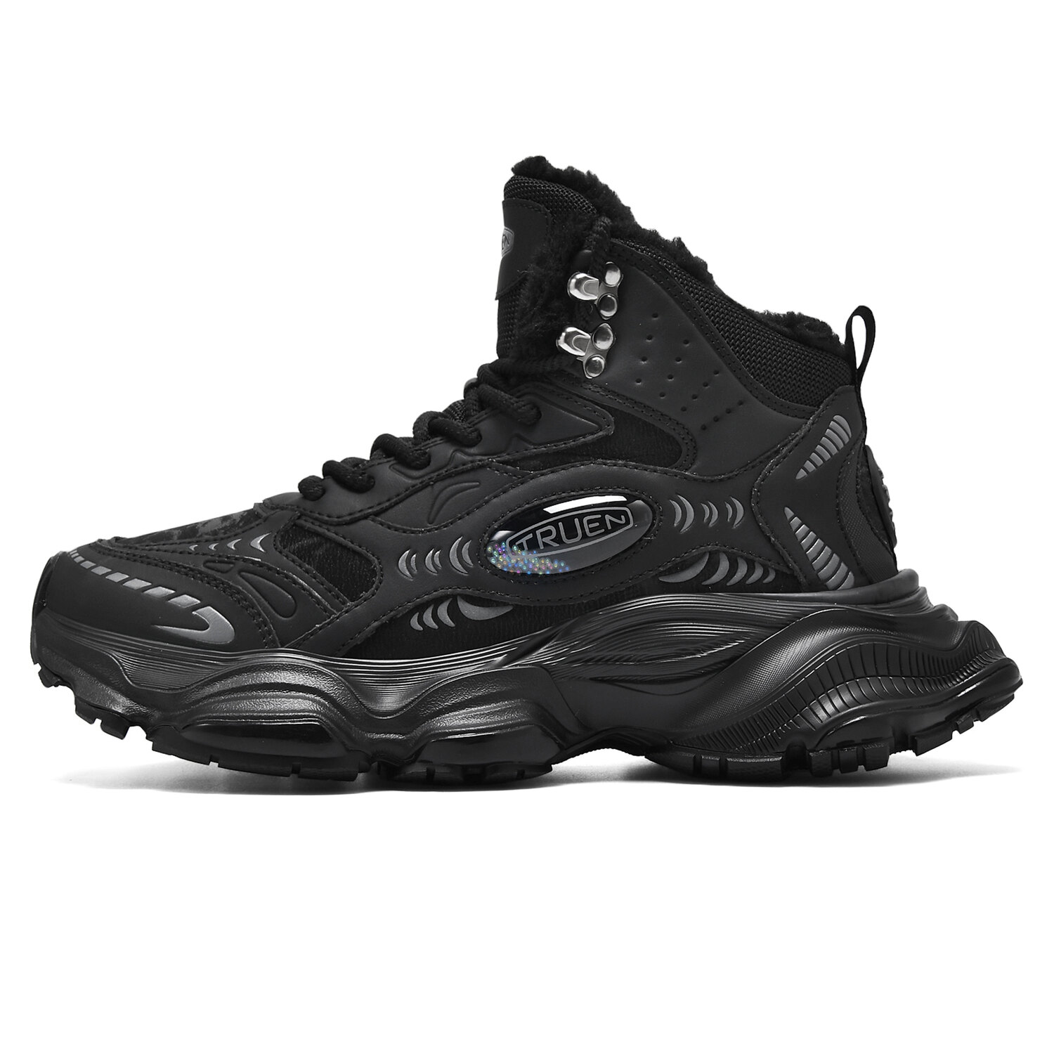 TRUE-N Настоящие уличные ботинки мужские серебристо-черные, цвет Black
TRUE-N Настоящие уличные ботинки мужские серебристо-черные, цвет Black