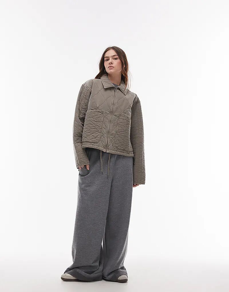 Куртка-подкладка с контрастной простежкой серого цвета Topshop, Серый, Куртка-подкладка с контрастной простежкой серого цвета Topshop
Куртка-подкладка с контрастной простежкой серого цвета Topshop, Серый, Куртка-подкладка с контрастной простежкой серого цвета Topshop