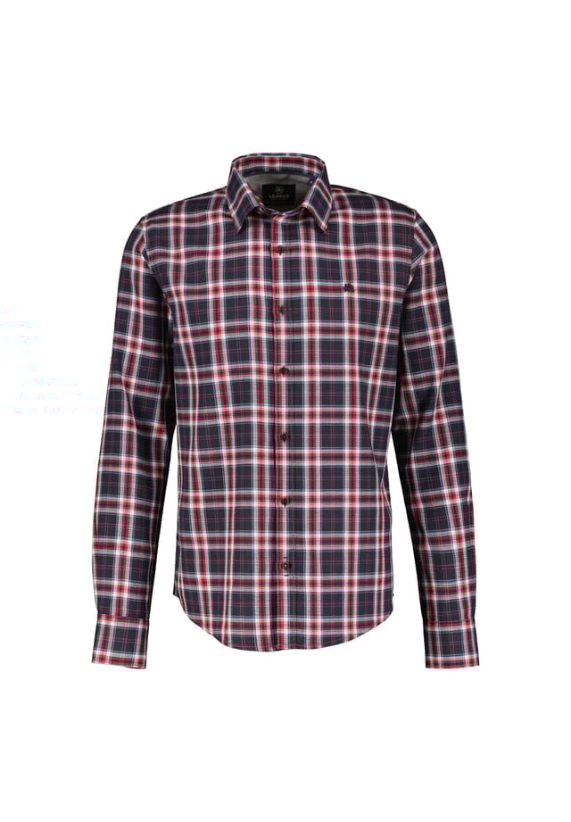 Рубашка в клетку структурированного качества Lerros, красный
Рубашка в клетку структурированного качества Lerros, красный