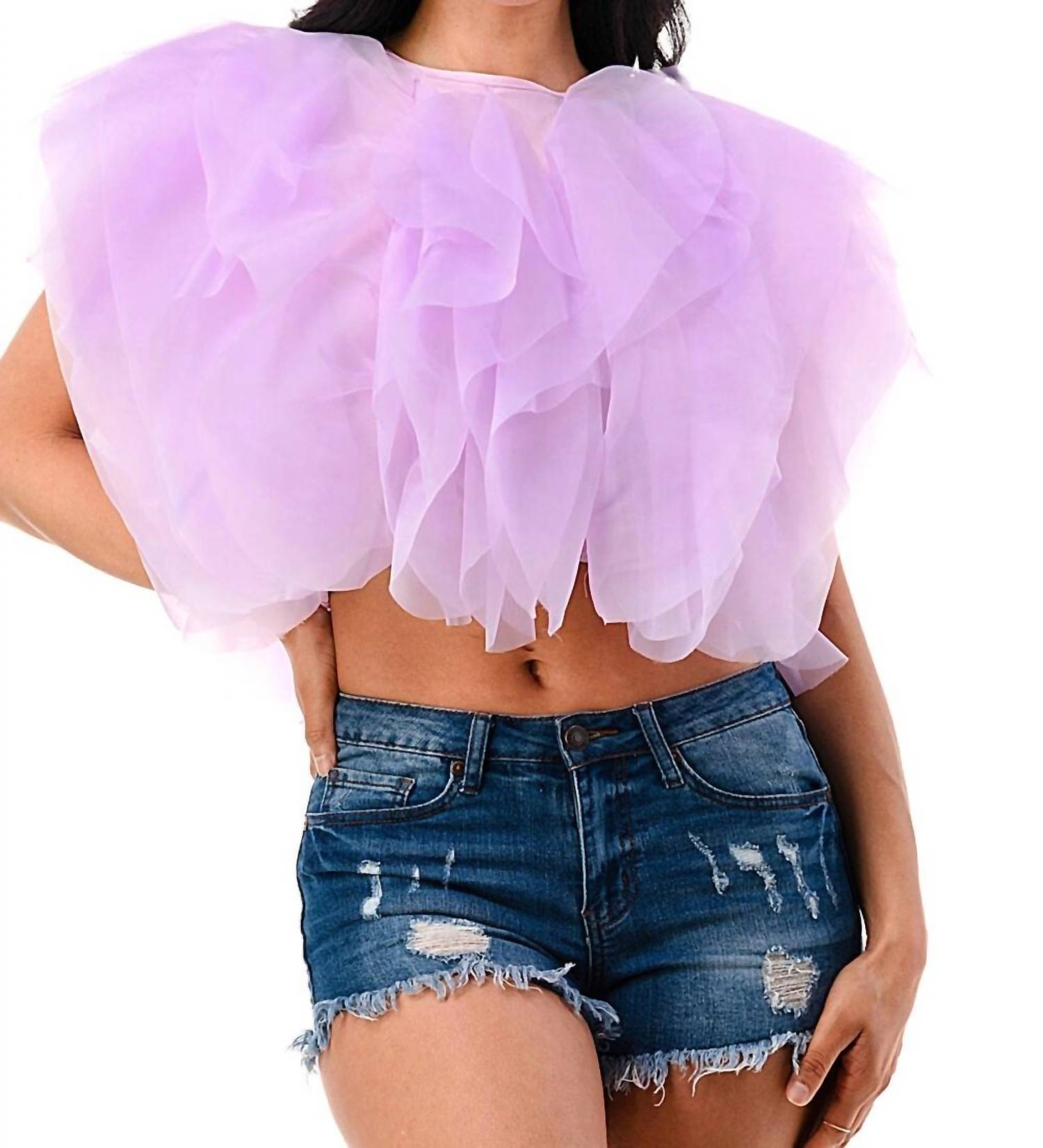 Укороченный топ без рукавов с оборками Téa цвета лаванды Love Highlight, лавандовый
Укороченный топ без рукавов с оборками Téa цвета лаванды Love Highlight, лавандовый