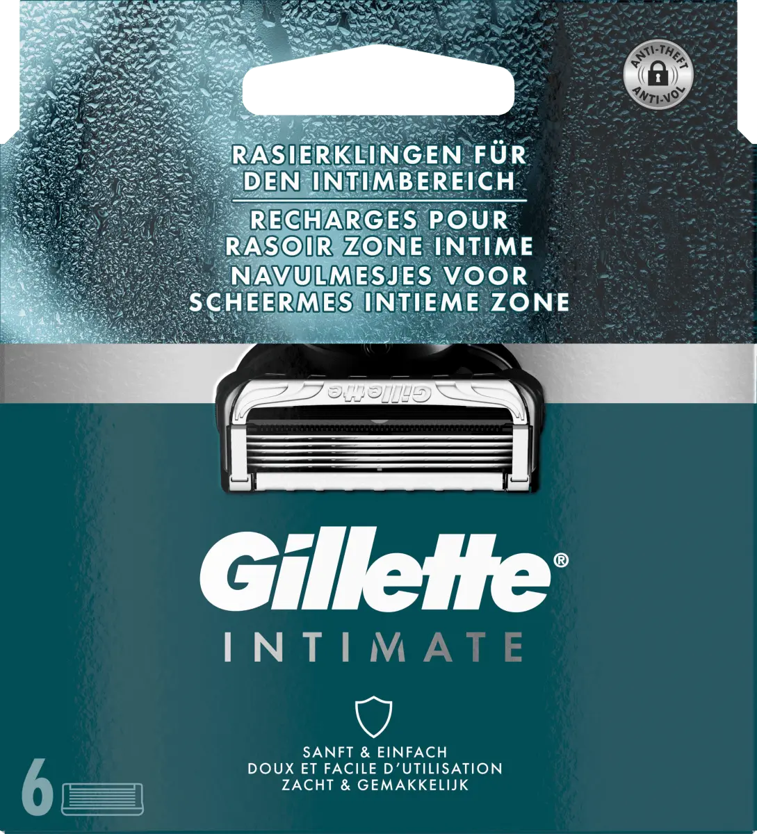 Лезвия для бритвы интимные 6 шт. Gillette
Лезвия для бритвы интимные 6 шт. Gillette