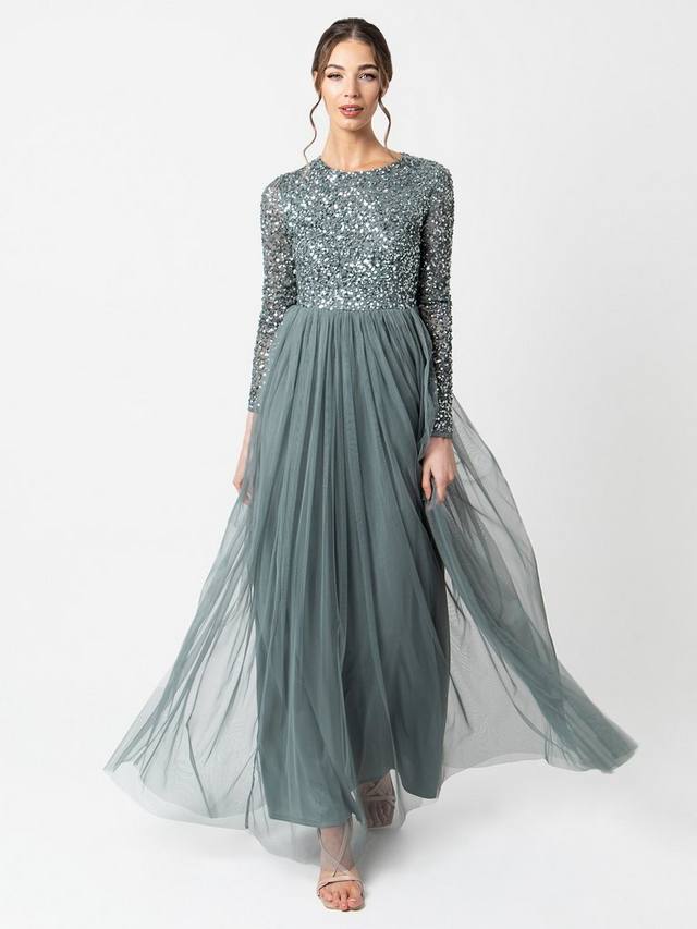 Украшенное блестками макси-платье Maya Deluxe, цвет Misty Green
Украшенное блестками макси-платье Maya Deluxe, цвет Misty Green