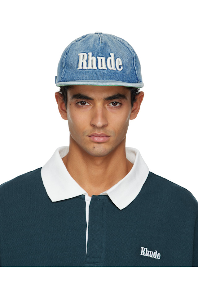 Rhude Синяя джинсовая кепка с логотипом 'rhude'
Rhude Синяя джинсовая кепка с логотипом 'rhude'