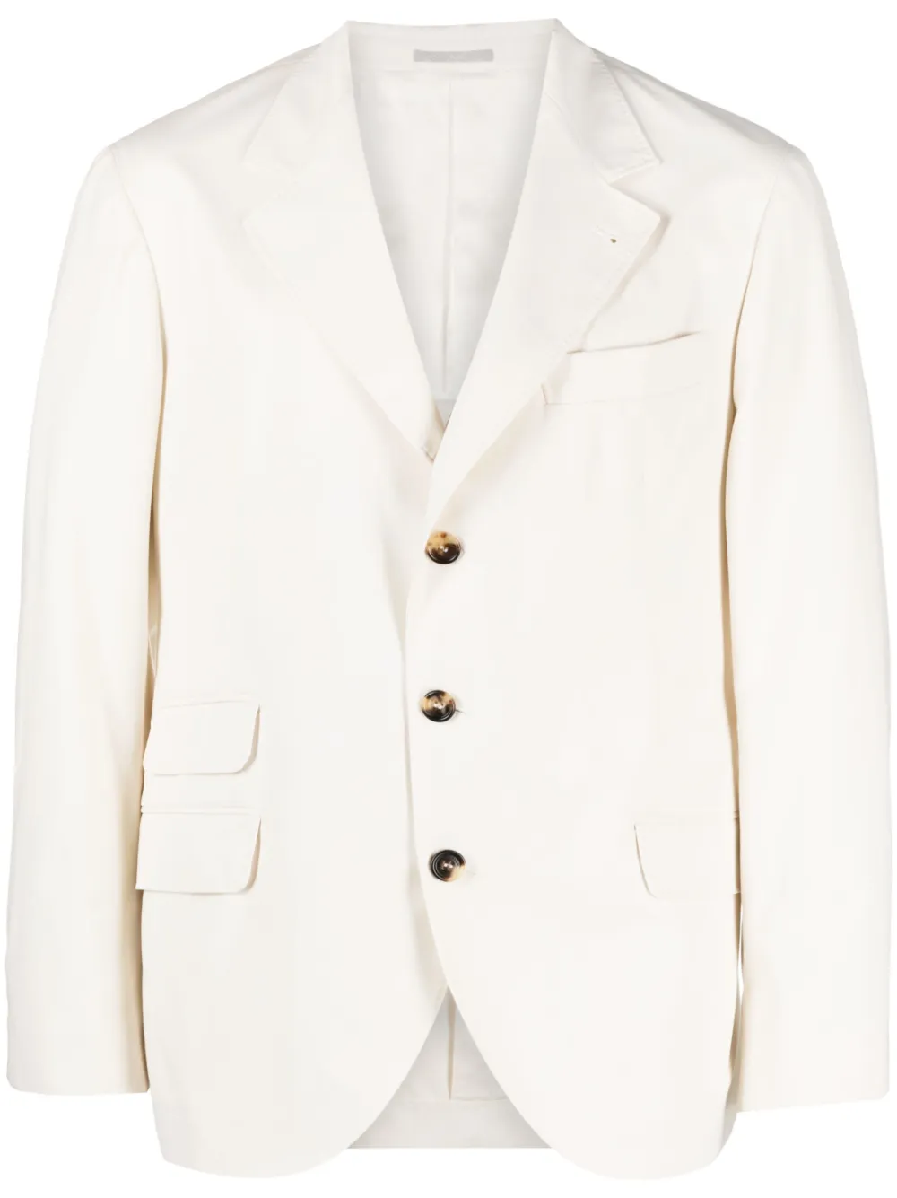 Однобортный пиджак Brunello Cucinelli, нейтральный
Однобортный пиджак Brunello Cucinelli, нейтральный