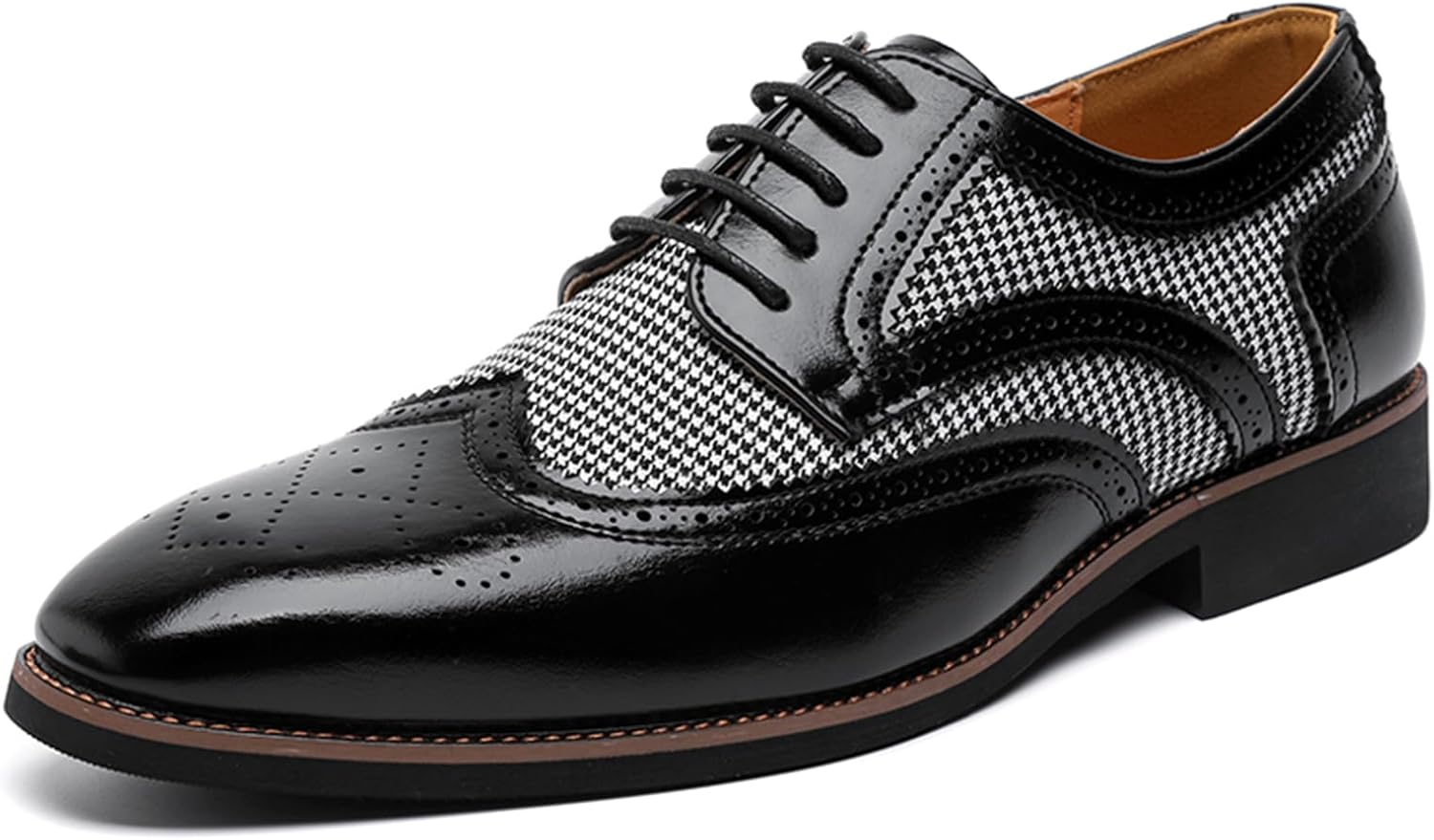 Мужские туфли оксфорды из натуральной кожи с двухцветной заплаткой, шнуровкой, ручной строчкой, круглым носком и брогами, противоскользящие дерби для бизнеса, формальных событий, офиса, свадеб и вечеринок Tixewsjh, черный
Мужские туфли оксфорды из натуральной кожи с двухцветной заплаткой, шнуровкой, ручной строчкой, круглым носком и брогами, противоскользящие дерби для бизнеса, формальных событий, офиса, свадеб и вечеринок Tixewsjh, черный