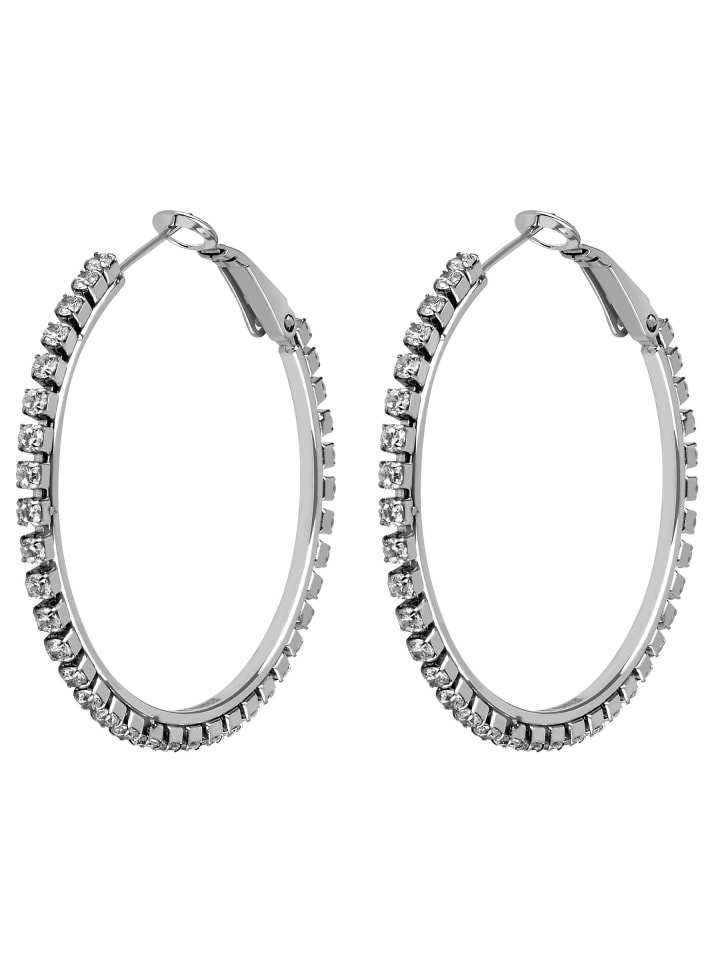 ANELY Серьги-кольца с декоративными камнями, элегантный дизайн, серебряная застежка-клипса
ANELY Серьги-кольца с декоративными камнями, элегантный дизайн, серебряная застежка-клипса