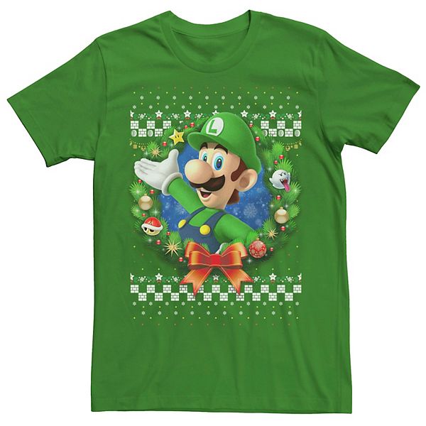Мужская футболка с принтом Nintendo Super Mario 3D Luigi Christmas Wreath Licensed Character
Мужская футболка с принтом Nintendo Super Mario 3D Luigi Christmas Wreath Licensed Character