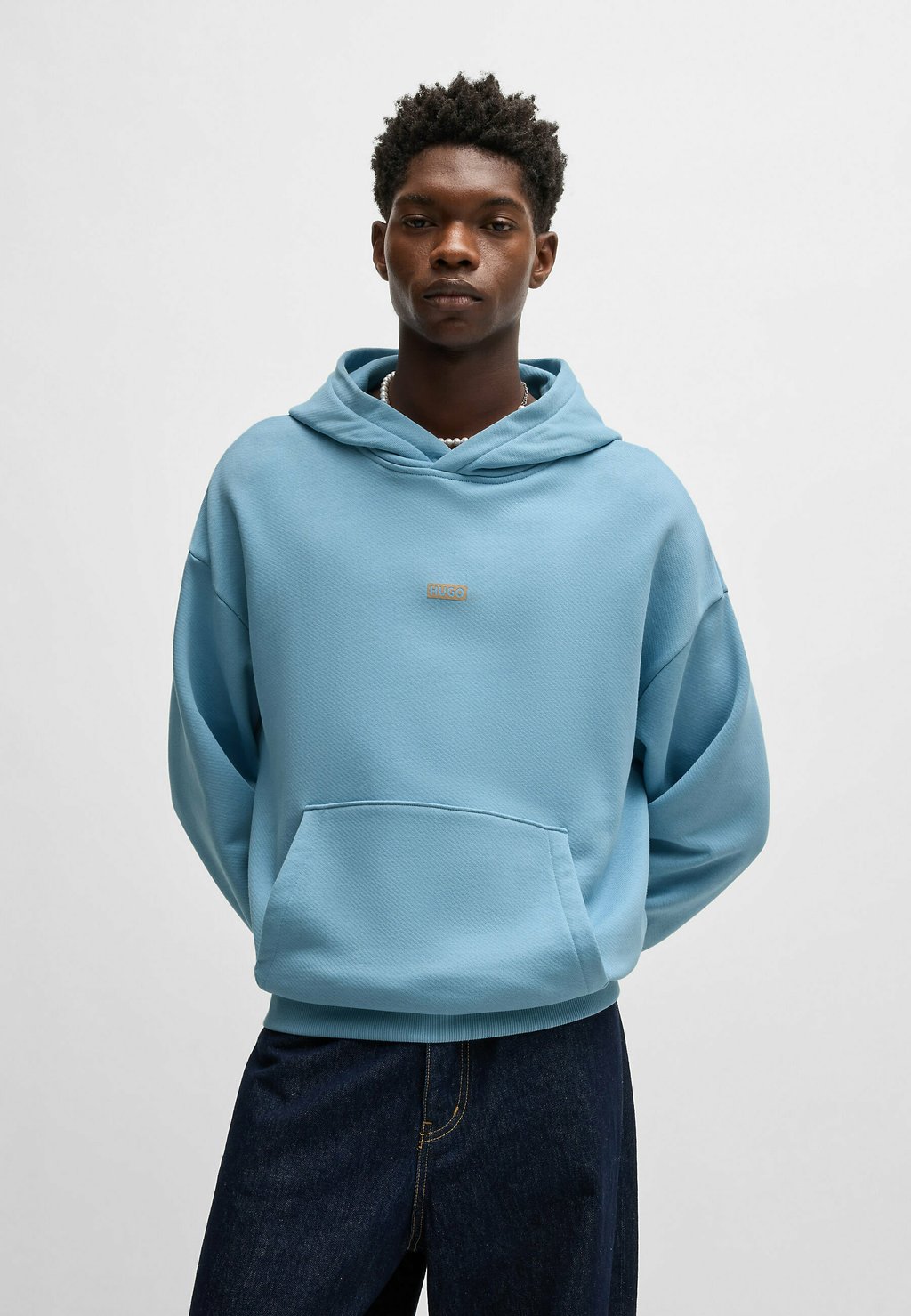 Толстовка с капюшоном NAZARDO HUGO, светло-голубой 
Толстовка с капюшоном NAZARDO HUGO, светло-голубой