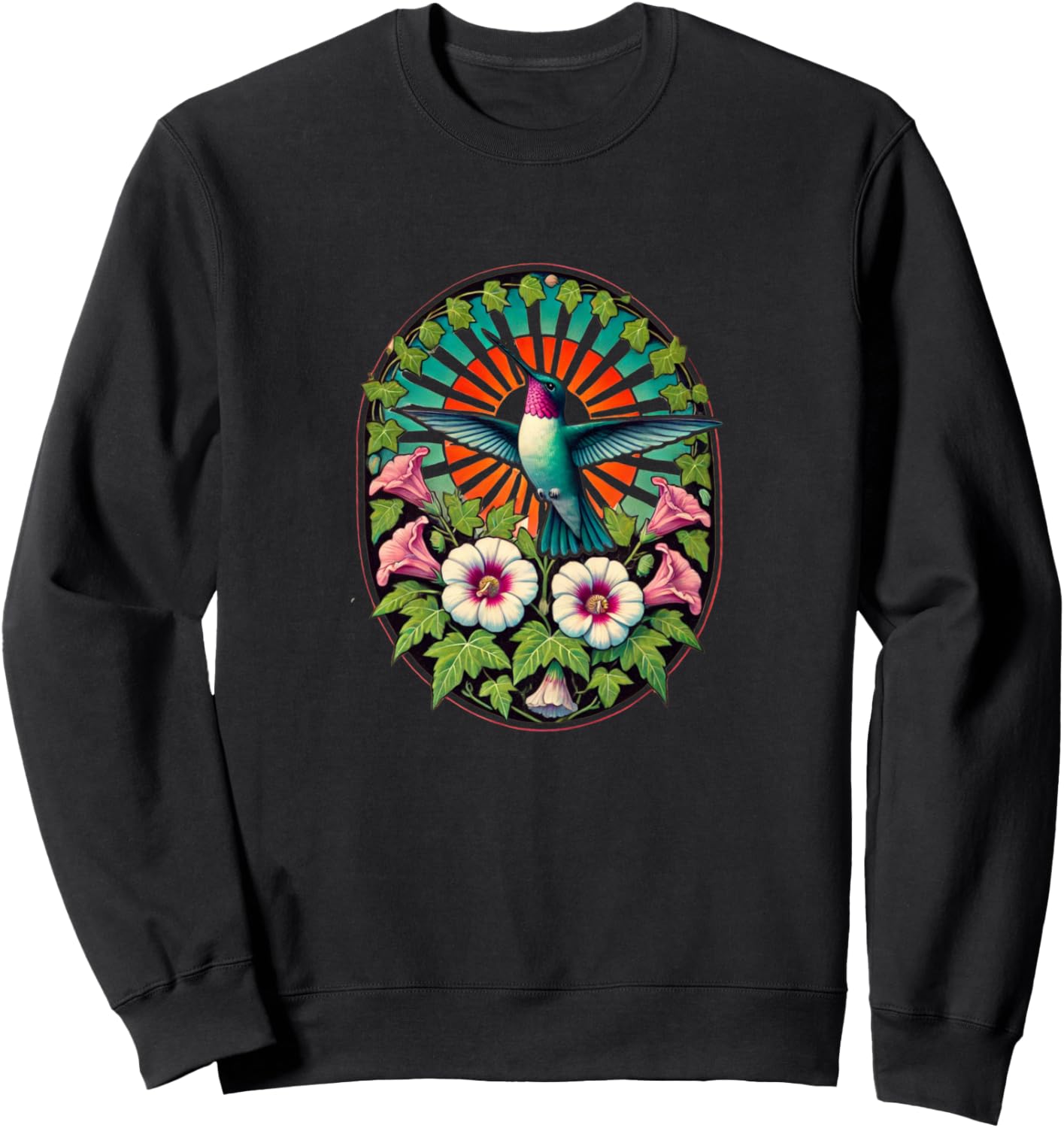 Толстовка с изображением цветка гибискуса и колибри Retro Hummingbird Lovers Snugg, черный
Толстовка с изображением цветка гибискуса и колибри Retro Hummingbird Lovers Snugg, черный