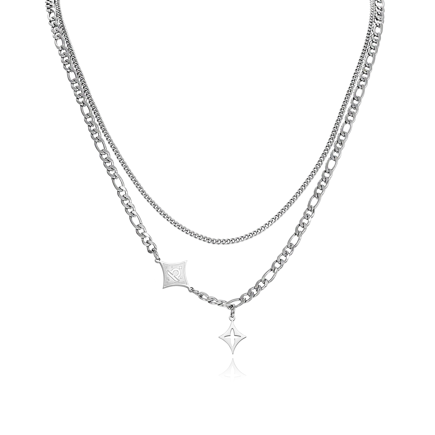 Титановая стальная многослойная цепь Unisex Zeroline, Approachable-Libra
Титановая стальная многослойная цепь Unisex Zeroline, Approachable-Libra