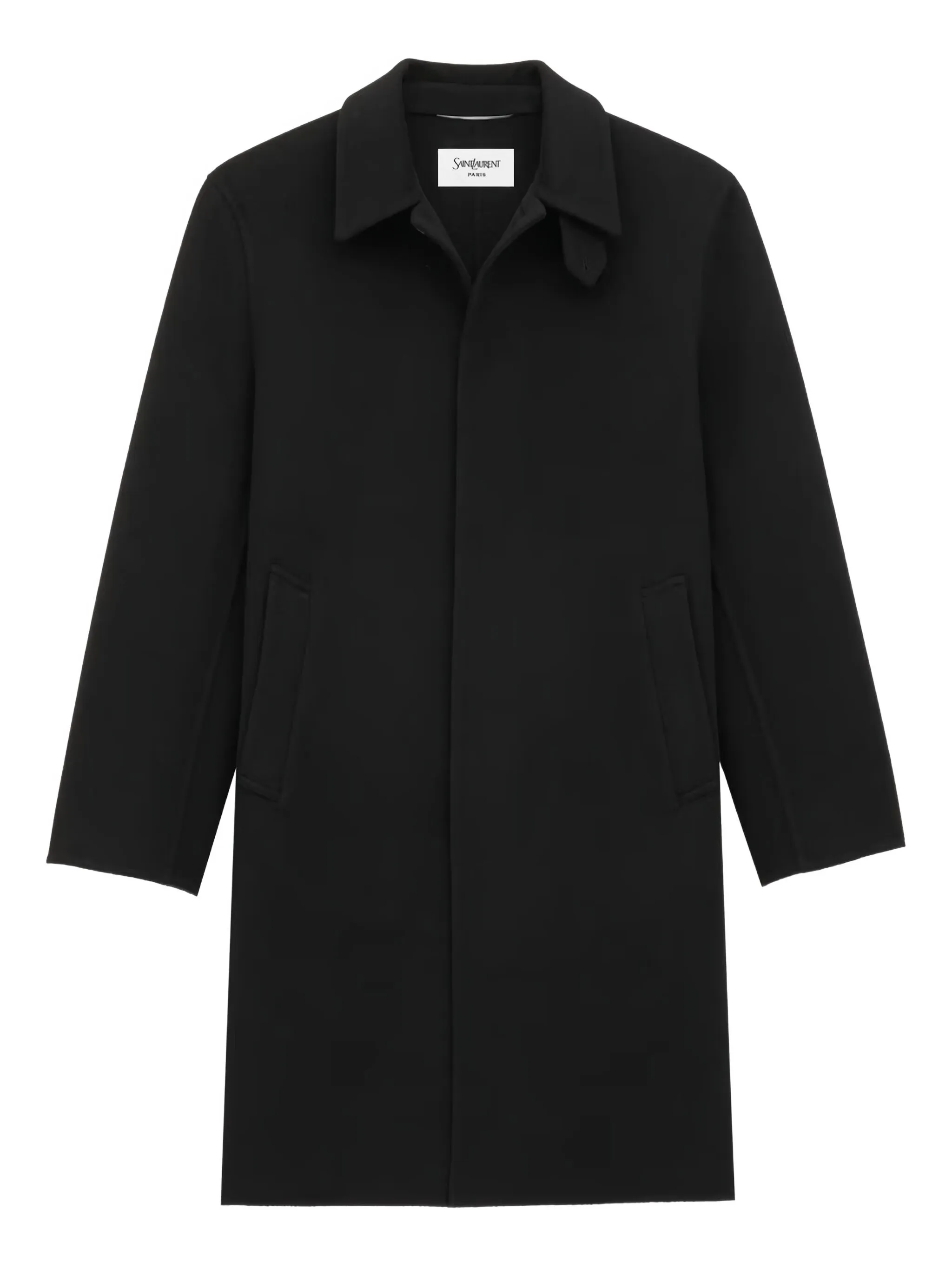 Шерстяное пальто Saint Laurent, черный
Шерстяное пальто Saint Laurent, черный