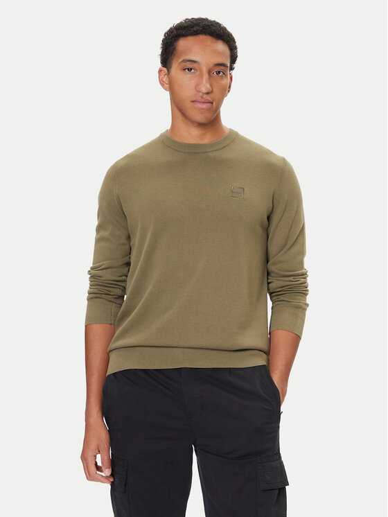 Свитер regular fit Kanovano_S 50527583 Boss, зеленый
Свитер regular fit Kanovano_S 50527583 Boss, зеленый