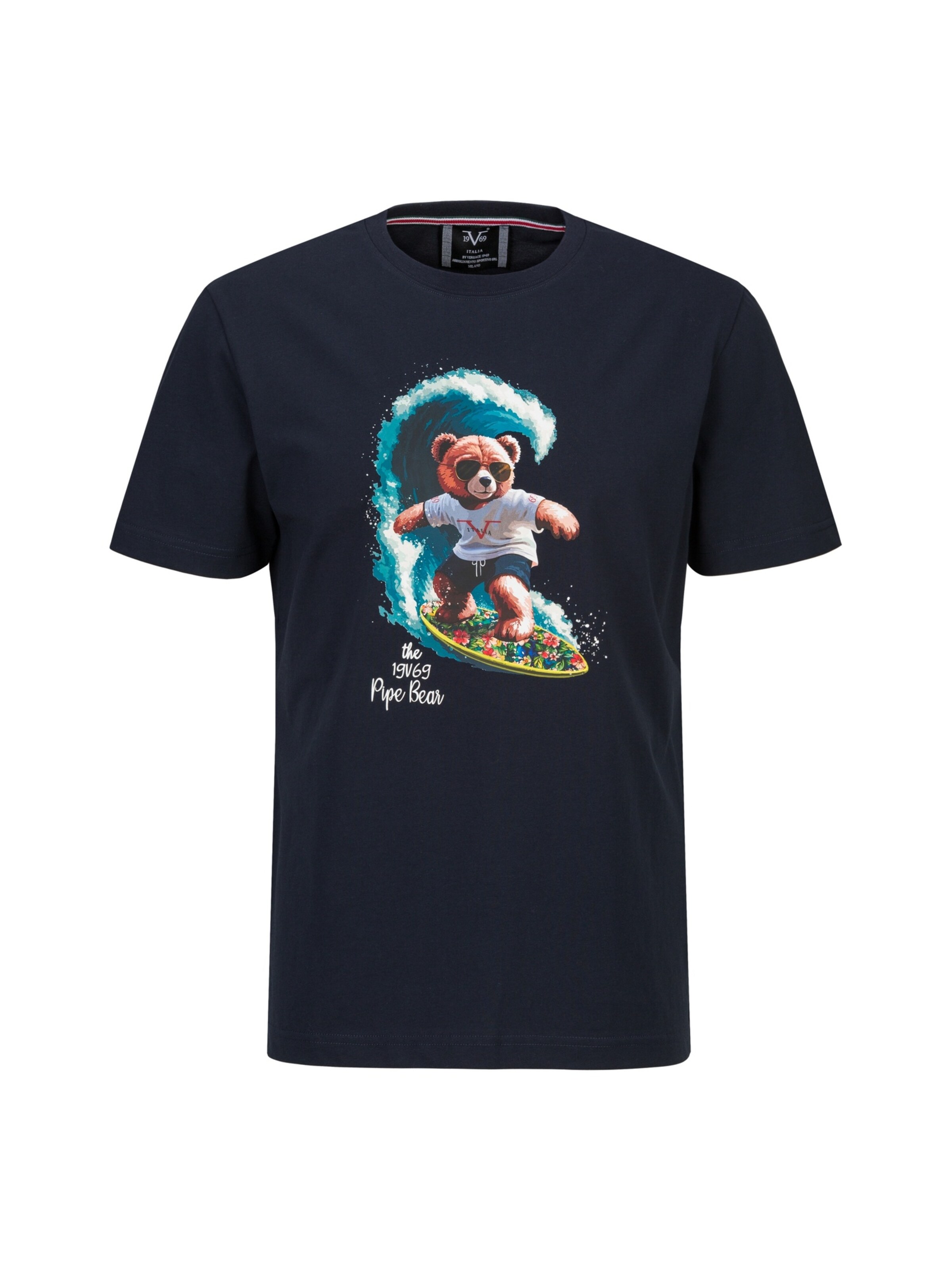 19V69 ITALIA Футболка 'Rafael Pipe' в синем цвете, Navy
19V69 ITALIA Футболка 'Rafael Pipe' в синем цвете, Navy