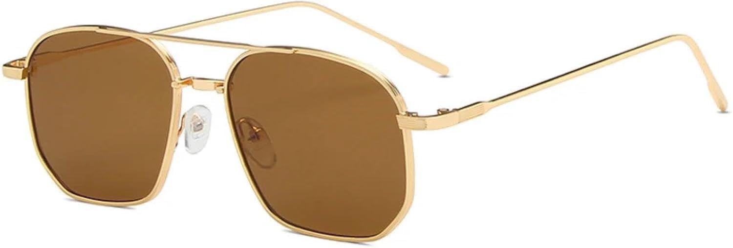 Металлические солнцезащитные очки с двойной перемычкой для женщин и мужчин, популярные для активного отдыха, рыбалки, вождения, с защитой от УФ-излучения UV400 TKKTLLT, Gold Brown
Металлические солнцезащитные очки с двойной перемычкой для женщин и мужчин, популярные для активного отдыха, рыбалки, вождения, с защитой от УФ-излучения UV400 TKKTLLT, Gold Brown