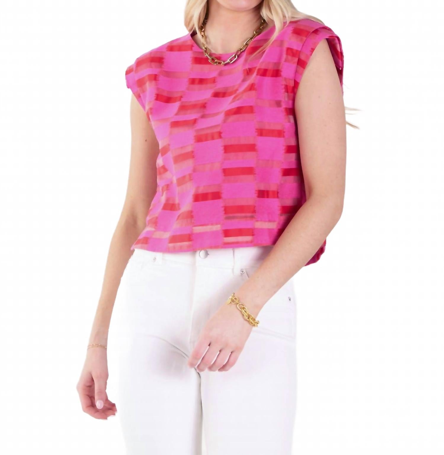 Топ Hatti в полоску "Закат" Emily McCarthy, Sunset Stripe
Топ Hatti в полоску "Закат" Emily McCarthy, Sunset Stripe