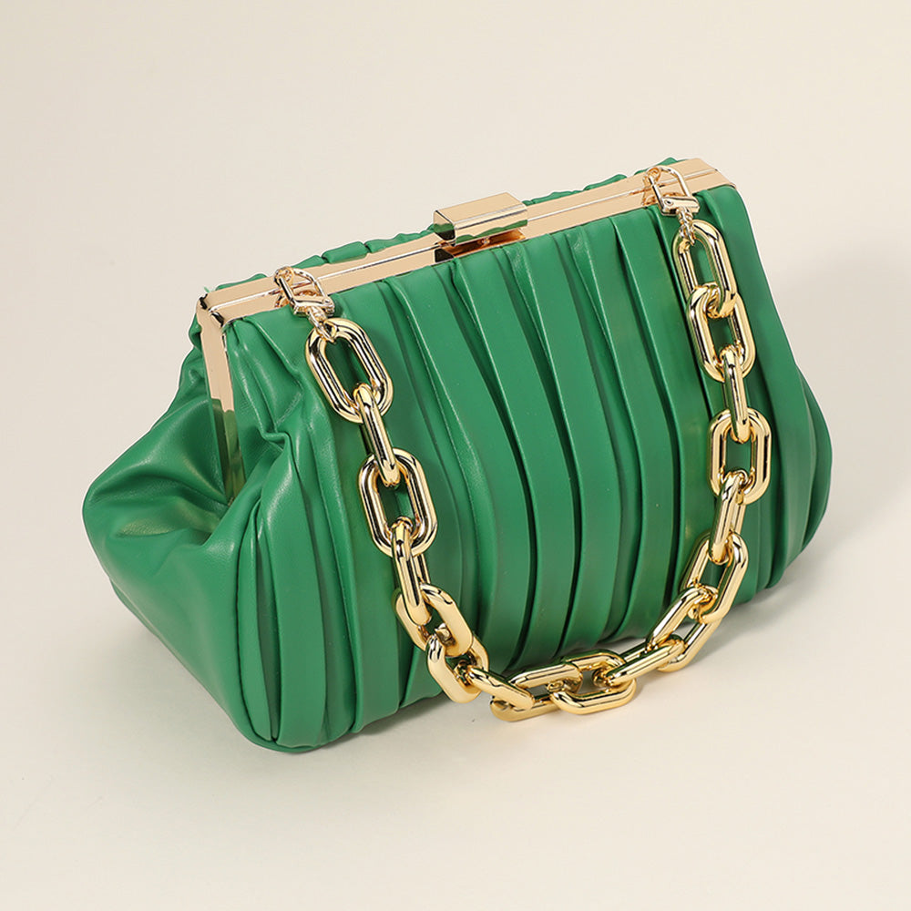 Сумка-клатч из искусственной кожи с массивным цепочным ремешком / сумка через плечо FASHNZFAB, зеленый
Сумка-клатч из искусственной кожи с массивным цепочным ремешком / сумка через плечо FASHNZFAB, зеленый