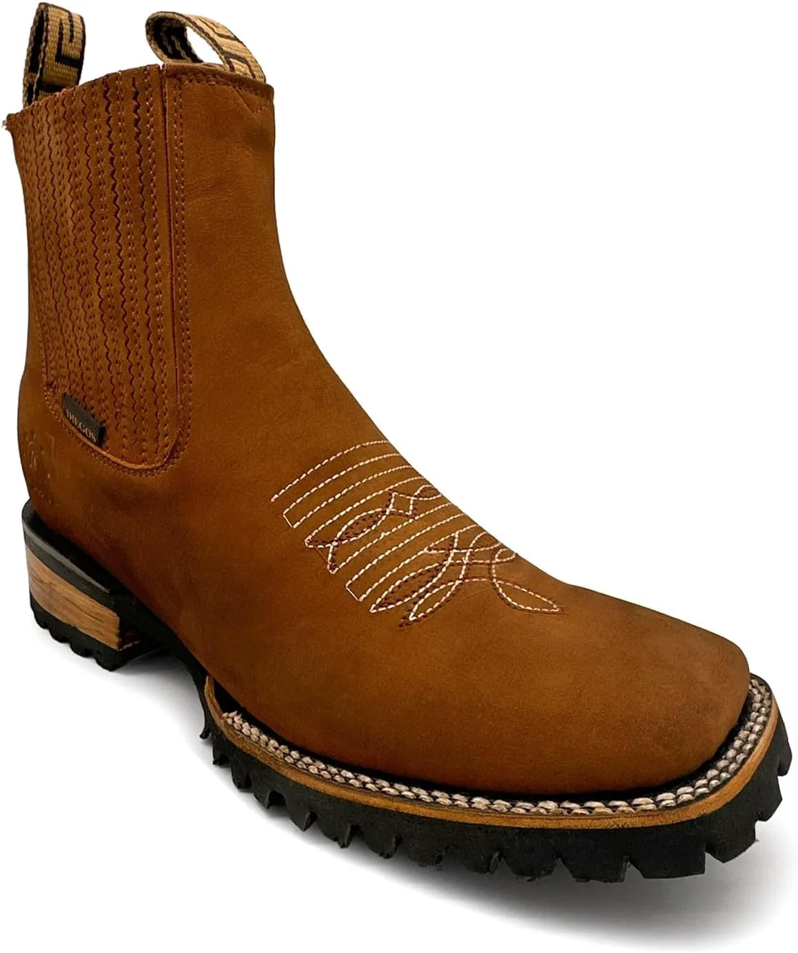 Мужские западные кожаные ботинки The Western Shops с квадратным носком и низким голенищем
Мужские западные кожаные ботинки The Western Shops с квадратным носком и низким голенищем