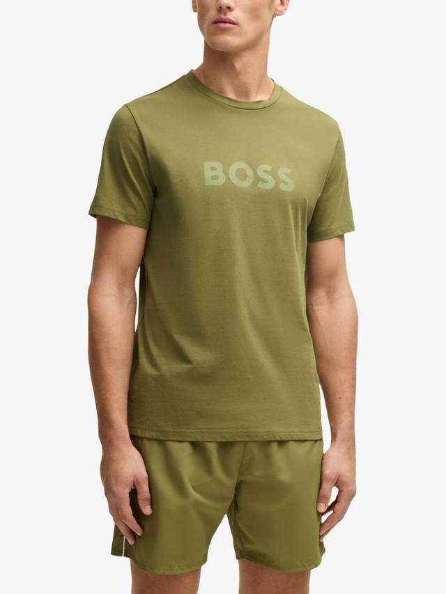 Хлопчатобумажная футболка с логотипом HUGO BOSS, зеленый
Хлопчатобумажная футболка с логотипом HUGO BOSS, зеленый